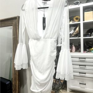 White Fashion nova Dress